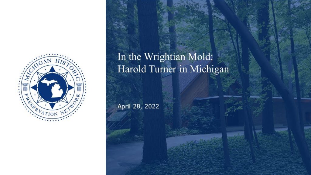 “Unveiling Architectural Brilliance: A Captivating Webinar with Harold Turner in Michigan – April 28, 2022”