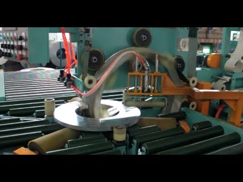 “Revolutionary Coil Packaging Line: Enhanced with Tilter and Stacking Functions for Unmatched Efficiency”