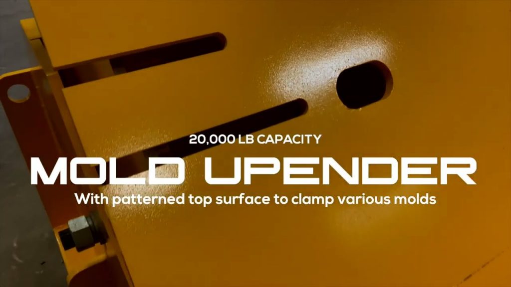 “Patterned Top Surface Mold Upender: Boost Efficiency with 20,000 LB Capacity!”