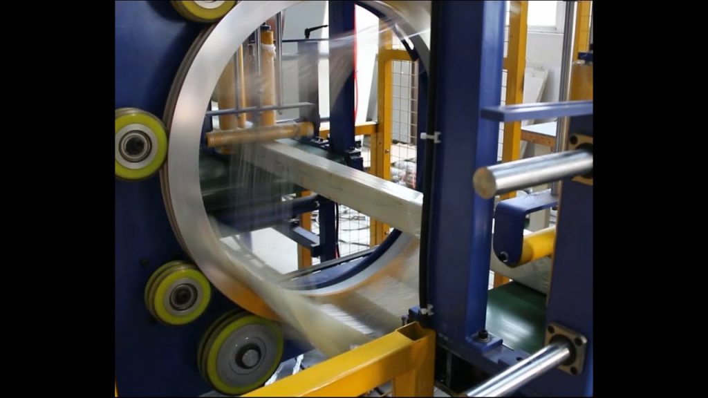 “Compact Aluminum Profile Wrapping Machine for Stretch Film (Model GG400)”