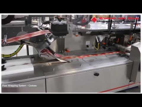Compact Horizontal Flow Wrapping System for Cookies Packaging.