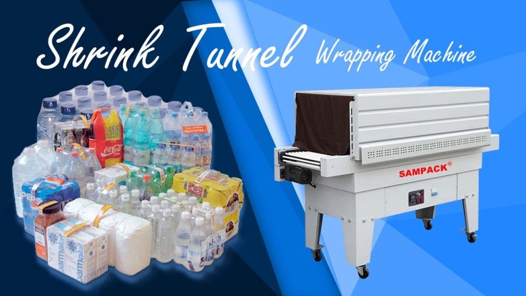 Compact shrink wrap machine for bottles