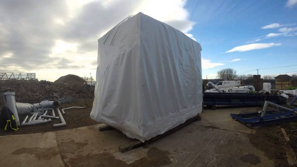 “Efficiently Protecting Big Machines and Equipment with Shrink Wrapping” “Efficiently Protecting Big Machines and Equipment with Shrink Wrapping”