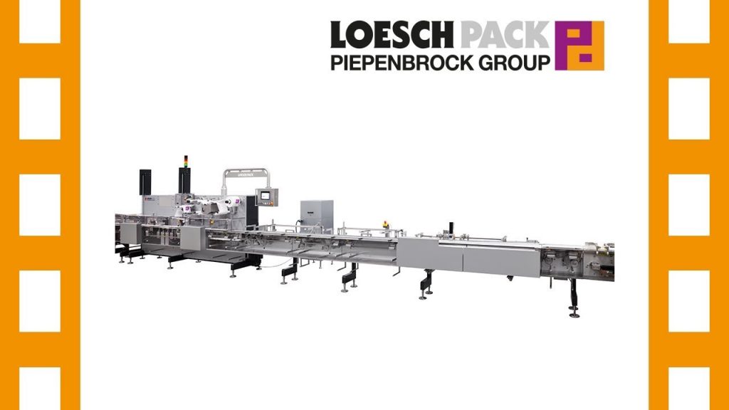 Flow wrapping machine for horizontal packaging.
