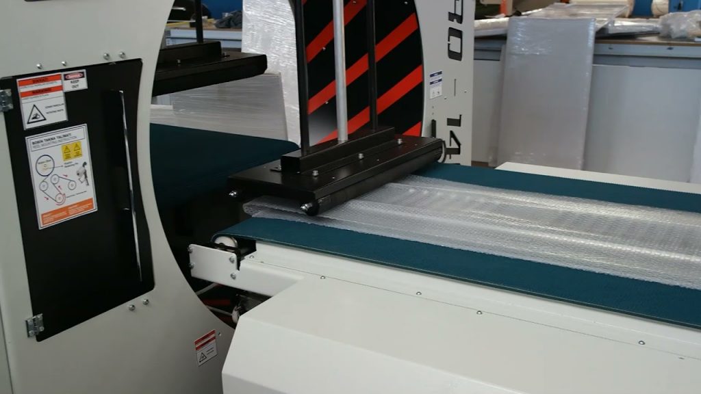 Horizontal Stretch Film Wrapping Machine with Air Bubble Welding