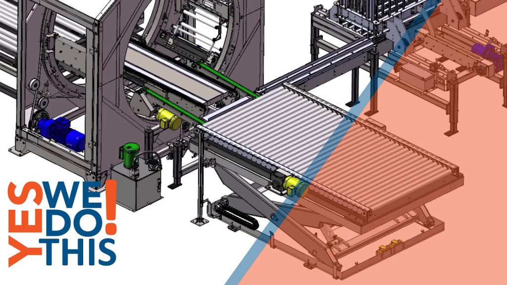Horizontal Stretch Wrapper with Bunk Inserter Function