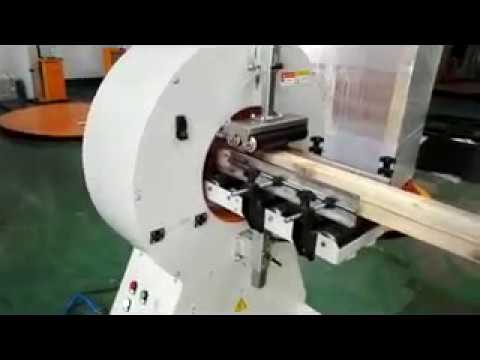 Horizontal Stretch Wrapping Machine for Bundling and Wrapping Pipes