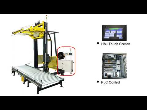 Strapping and Wrapping Machine for Pallets