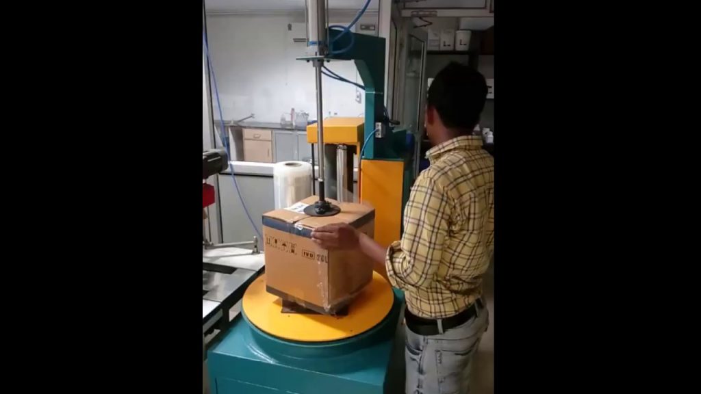 Stretch Wrap Machine for Small Boxes