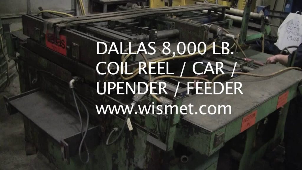 8,000 lb Coil Reel Upender – Straightener – Feeder Available