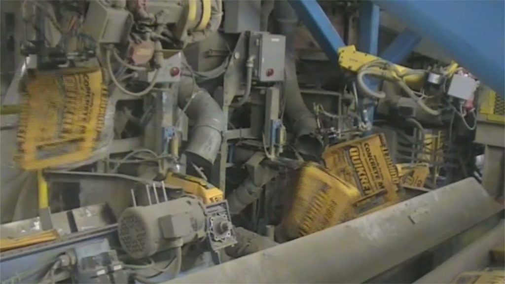 Automated Bag Placing System for Cement Packaging