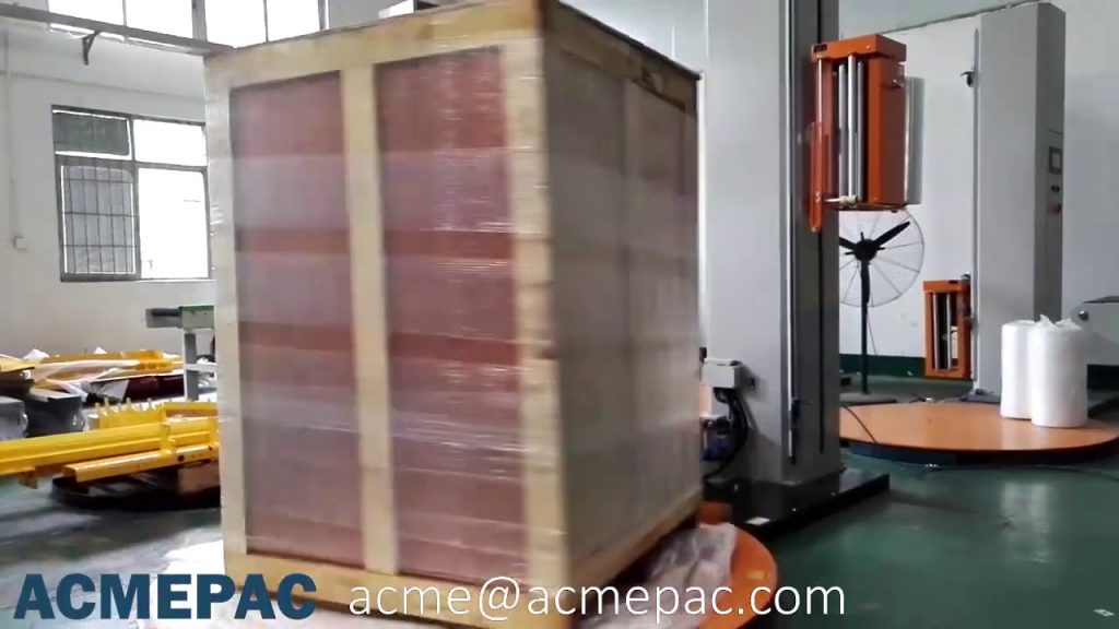 Automatic Pallet Wrapper with Auto Film Clamp & Cut