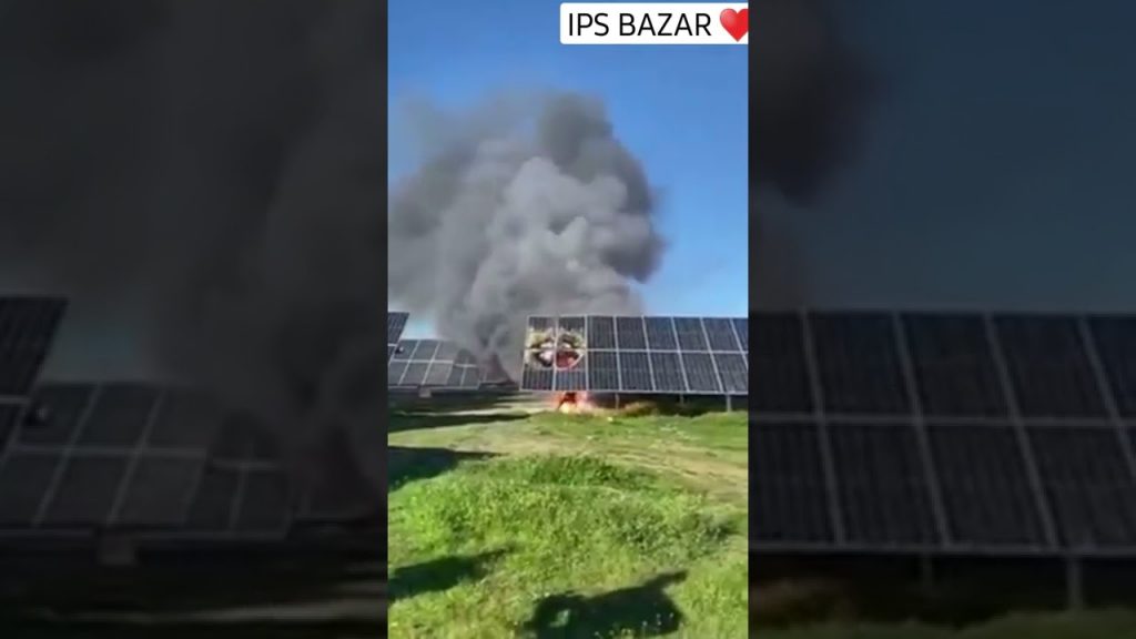 Destruction of Solar Panels | Solar System in Flames | Pallet Inverter Price Surge