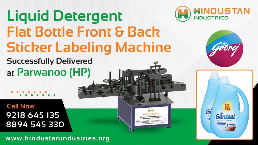 “Efficient Automatic Labeling Machine for Liquid Detergent Bottles – Parwanoo, HP”