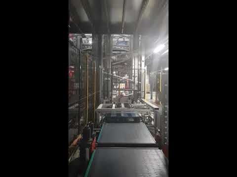 Industrial Pallet Inverter with Conveyor System