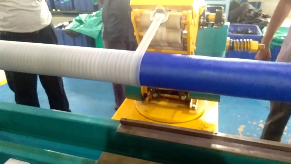 Nylon Tape Wrapping and Unwrapping Machine for Silicone Hoses