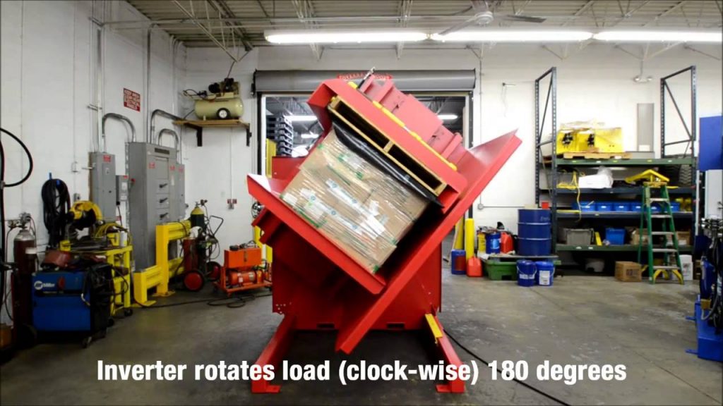 Pallet Inverter with Pallet Grippers: Adding Slip Sheet to Equipment