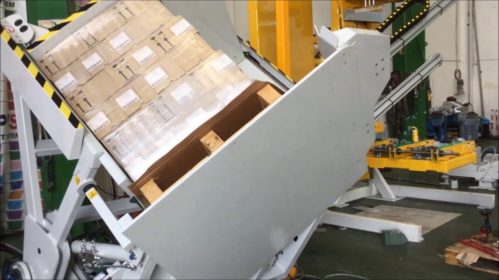 Pallet Inverter with Slip Sheet Holder for Stationary Use