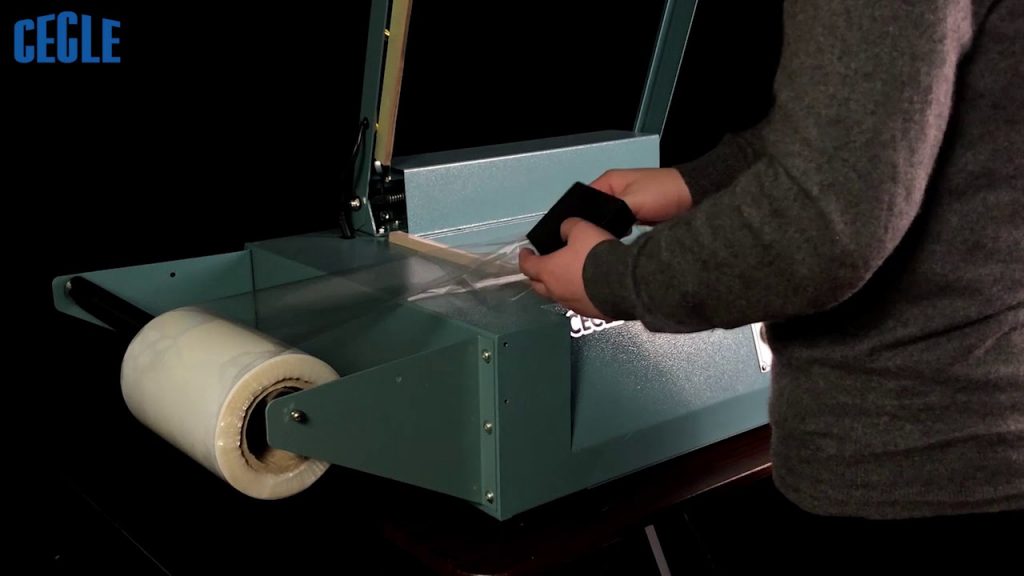 Pallet Shrink Wrap Machine with Manual L Bar Sealer and Tunnel