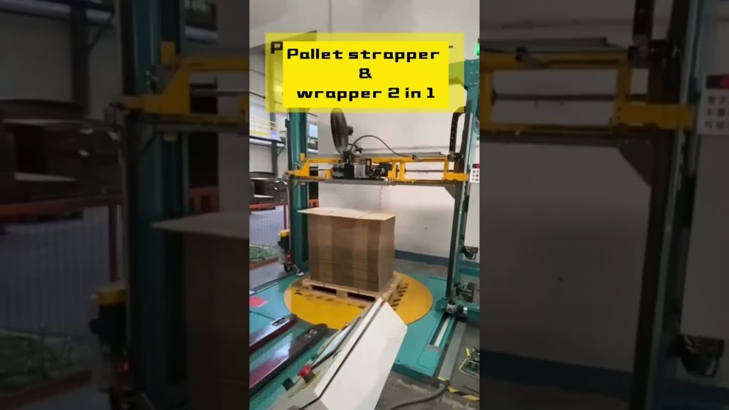 Pallet Strapping and Wrapping Combo Machine