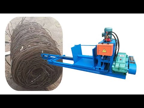 Recycling Machine for Repurposing Old Iron Wire