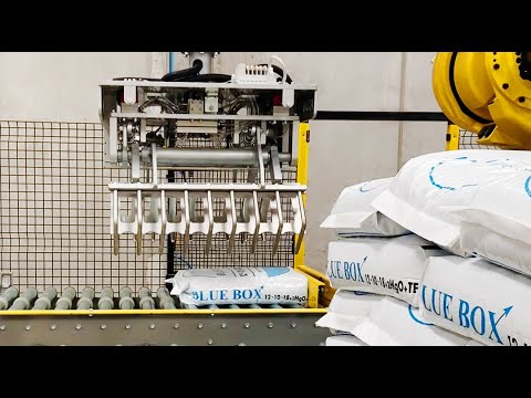 Robotized Palletizing Enhances Fertilizer Bagging Efficiency