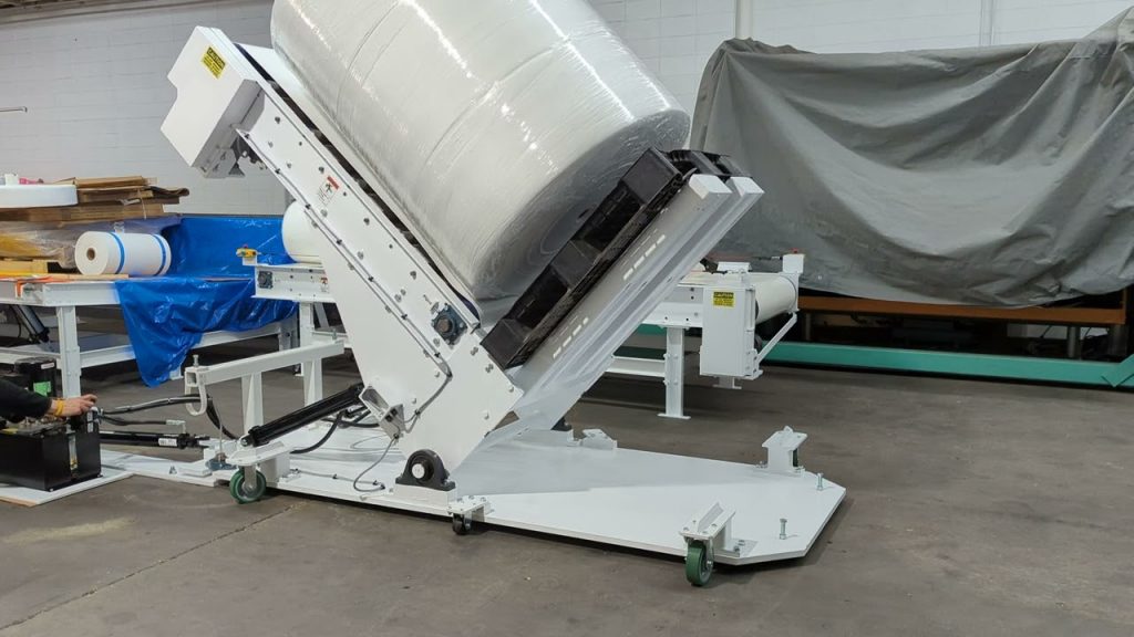“Roll Upender with 90 Degree Pivot: Enhancing Equipment Efficiency”