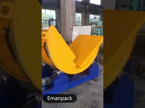 “Surprising Strength: Turning Over 5 Tons of Steel Coils with a Compact Upender”