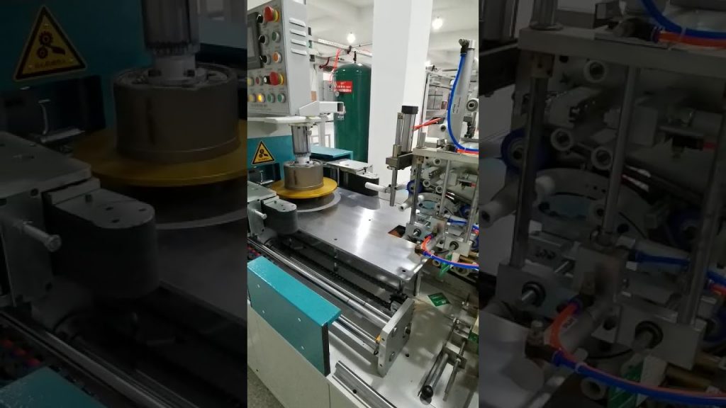 Wire Coiling, Labeling, and Film Packing Machine
